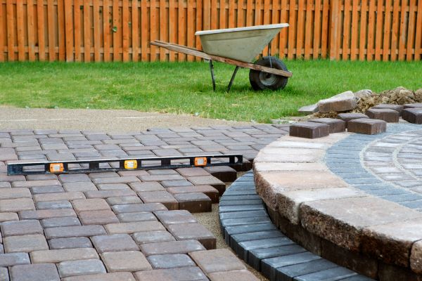 Patio Brick Installation in Fernandina Beach